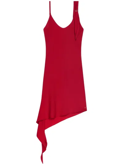 Courrèges Knot Mini Dress In Ruby