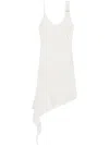 Shop Courrèges Knot Mini Dress In Weiss
