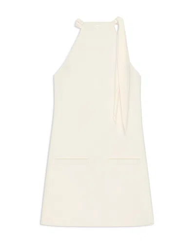 Courrèges Knot Neck Sleeveless Dress In White