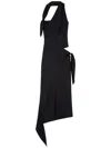 Courrèges Knot Slash Dress In Schwarz