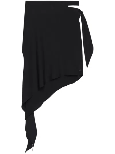 Courrèges Courreges Knotted Skirt In Black