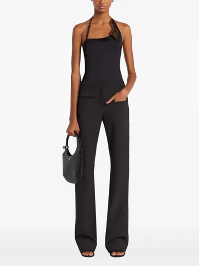 Courrèges Courregès Lace Asymmetrical Top In Black
