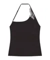 Courrèges Courreges Viscose-elastane Tank Top In Black