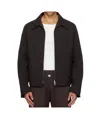 Courrèges Brown Embroidered Zipped Twill Jacket In Brown