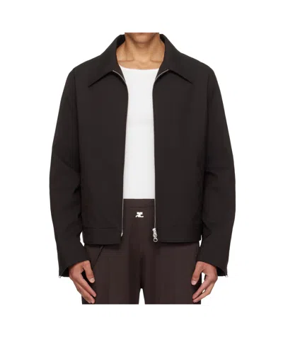 COURRÈGES LAPEL LONG-SLEEVED CASUAL JACKET