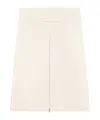 Courrèges Layered Front-zip Midi Skirt In White