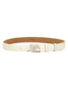 Courrèges Courreges Women Leather "ac" Belt In Neutrals