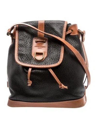 Pre-owned Courrèges Leather Backpack In Black