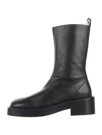 Pre-owned Courrèges Leather Boots In Black