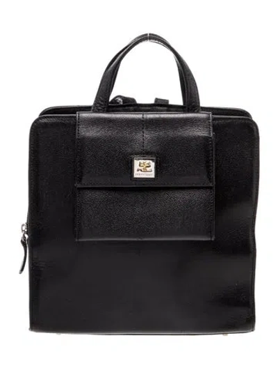 Pre-owned Courrèges Leather Briefcase In Black