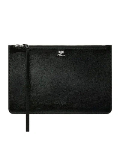 Courrèges Leather Clutch Bag