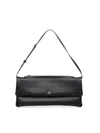 Courrèges Leather Cuff Clutch In Black