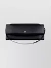 Courrèges Leather Flap Clutch Bag Adjustable Strap