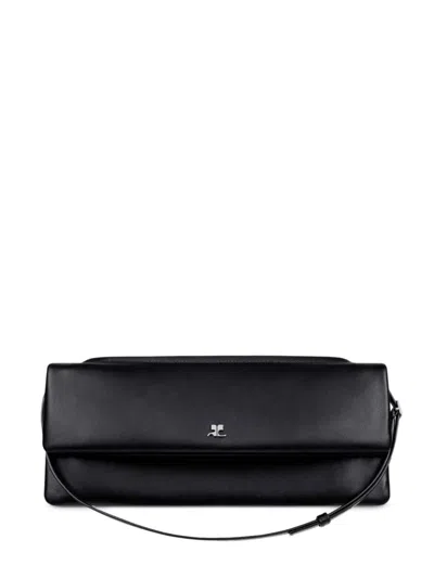 Courrèges Courregès Naplack Leather Bag For The Shoulder In Black