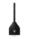 Courrèges Leather Keyring In Black