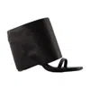 Courrèges Leather Wedge Mules In Black