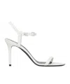 Courrèges Leather Sandals In White