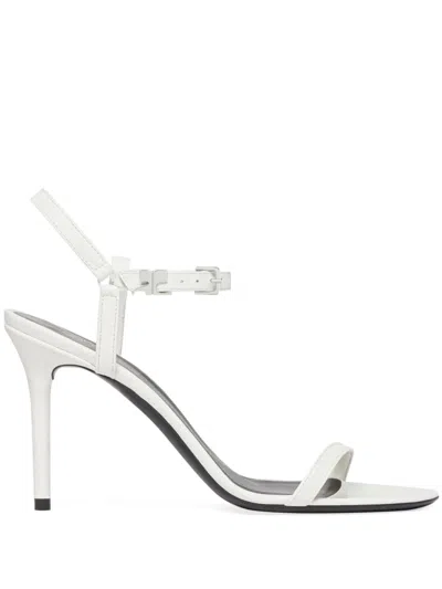 Courrèges Leather Sandals In White