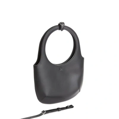 Courrèges Leather Shoulder Bag In Black