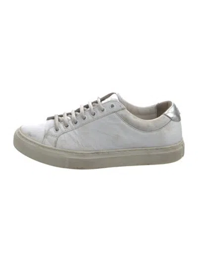 Pre-owned Courrèges Leather Sneakers In White
