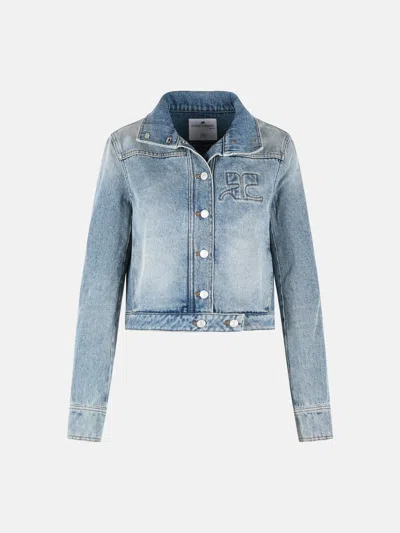 Courrèges Light Blue Cotton Jacket