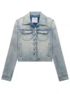 Courrèges Courreges Denim Trucker Jacket For In Light Blue