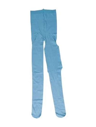 Pre-owned Courrèges Light Blue Silk Wmns Leg Stockings