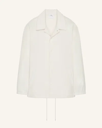 Courrèges 教练夹克签名徽标 In White