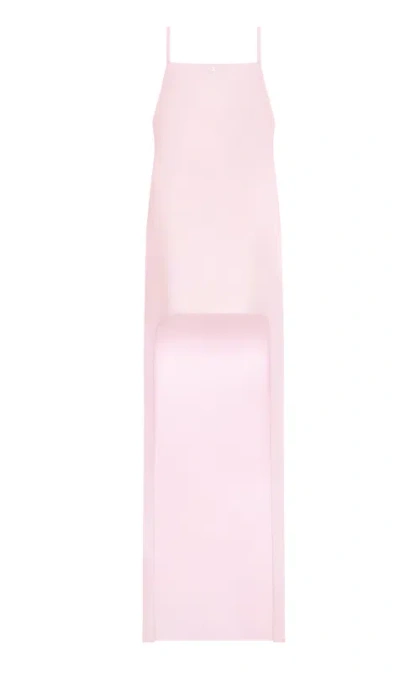 Courrèges 露背绉纱长连衣裙 In Multi