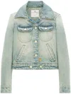 Courrèges Ausgeblichene Jeansjacke In Blue