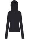 Courrèges Hooded Knitted Top