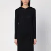 Courrèges Hooded Knitted Top In Black