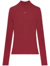 Courrèges Solar Sweater In Red