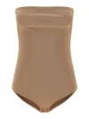 Courrèges Courreges Women Lingerie Bustier Bodysuit In Brown