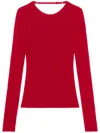Courrèges Solar Sweater In Red