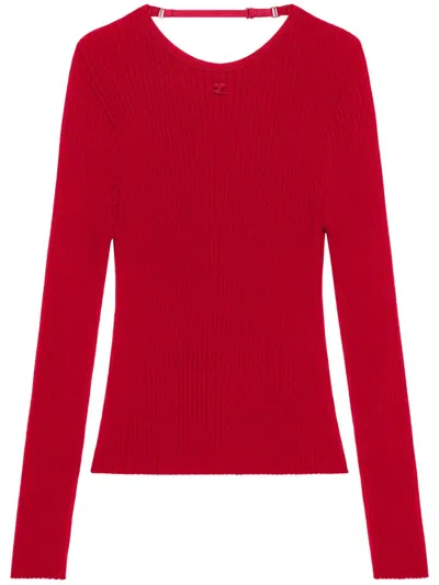 COURRÈGES LINGERIE-DETAIL SWEATER