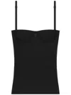 Courrèges Lingerie Interlock Top In Black