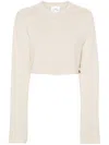 Courrèges Maglia Cropped In 中性色