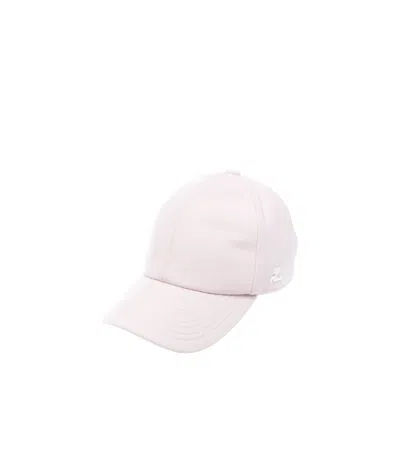 Courrèges Logo-appliqué Cap In White