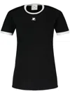 Courrèges Milano Open Back Long Sleeve Bodysuit In Black