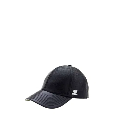 Courrèges Reedition Vinyl Cap In Black
