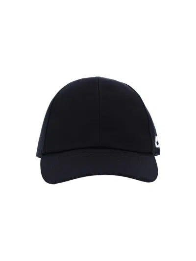 Courrèges Logo Baseball Cap In Black