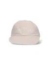 Courrèges Beige Ac Embroidered Washed Cap In Oatmeal