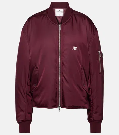 COURRÈGES COURRÈGES LOGO BOMBER JACKET