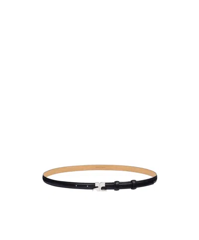 Courrèges Logo Buckle Belt In Black
