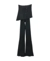Courrèges Logo Casual Pants In Black