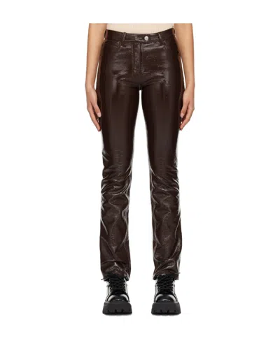 Courrèges Logo Casual Pants In Black