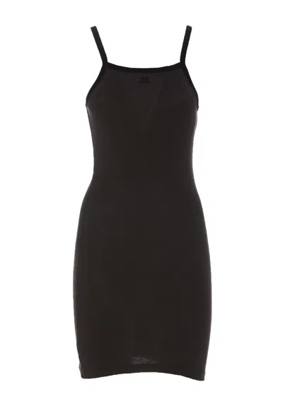 COURRÈGES LOGO CONTRAST MINI DRESS