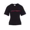 Courrèges Courreges Women Courreges Belted Printed Stone T-shirt In Black