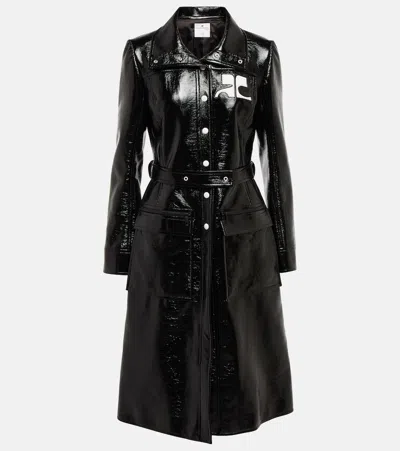 COURRÈGES LOGO棉质混纺风衣